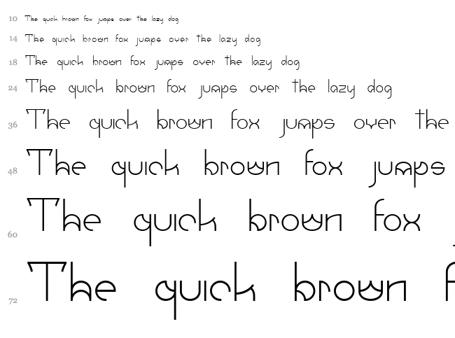 Umbra font waterfall